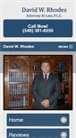 Mobile Screenshot of davidwrhodesattorney.com